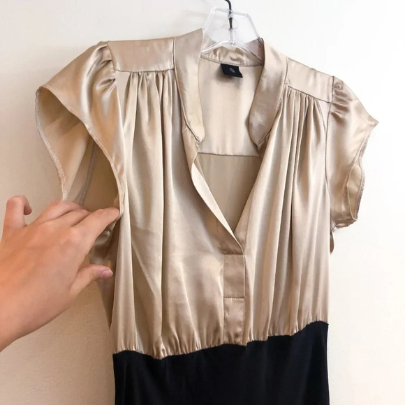 Sir The Label Silk Colorblock Business Casual Designer Midi Dress S ALTERED - Picture 7 of 11